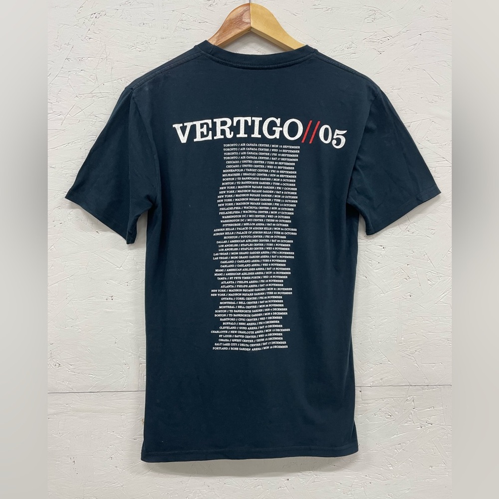 Vintage U2 Vertigo 2005 Double-Sided Tour Tee, Size M